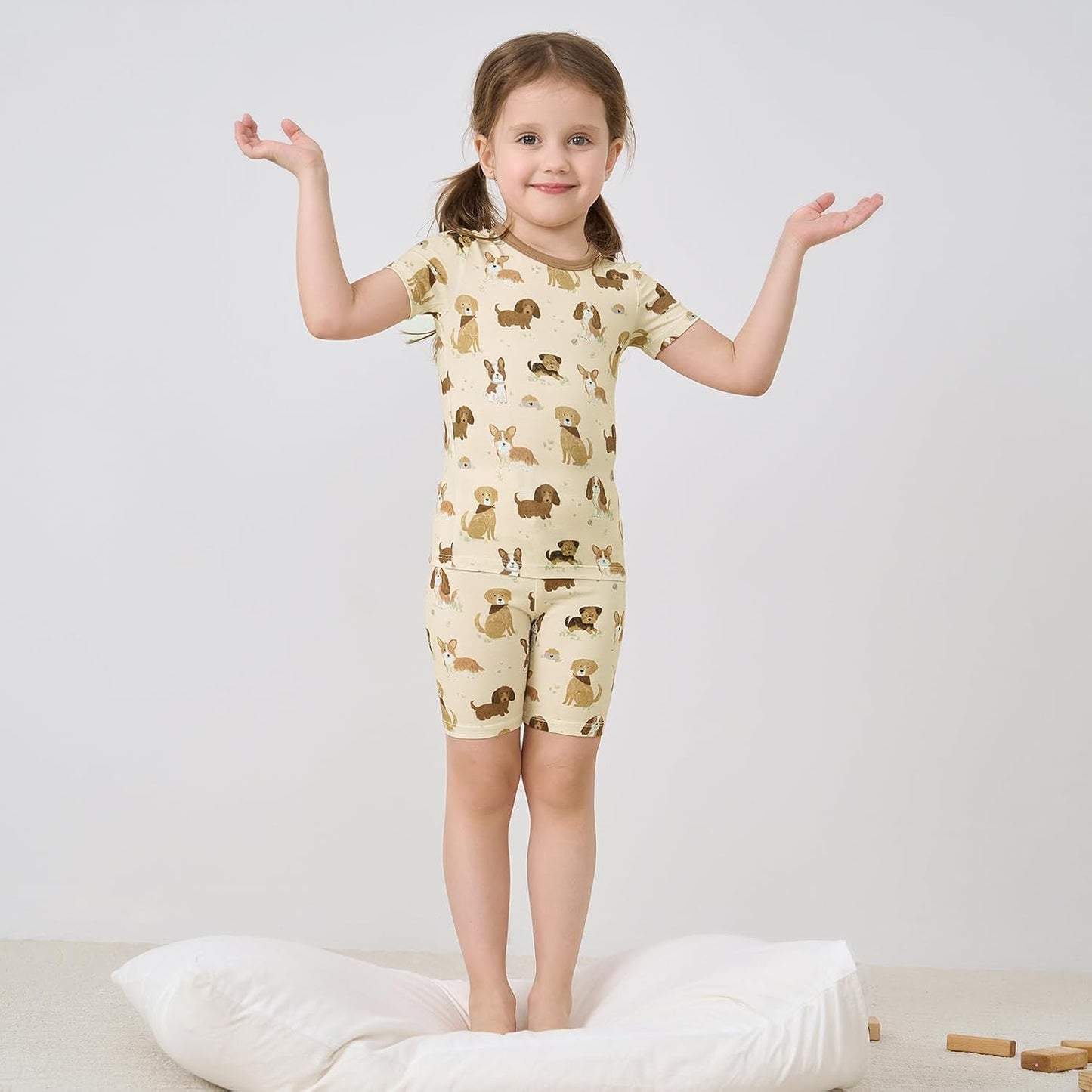 pureborn Baby Viscose From Bamboo Pajamas Set Pjs - Kids Toddler Girl Snug Fit Viscose Sleepwear 2pcs 18M-8Y