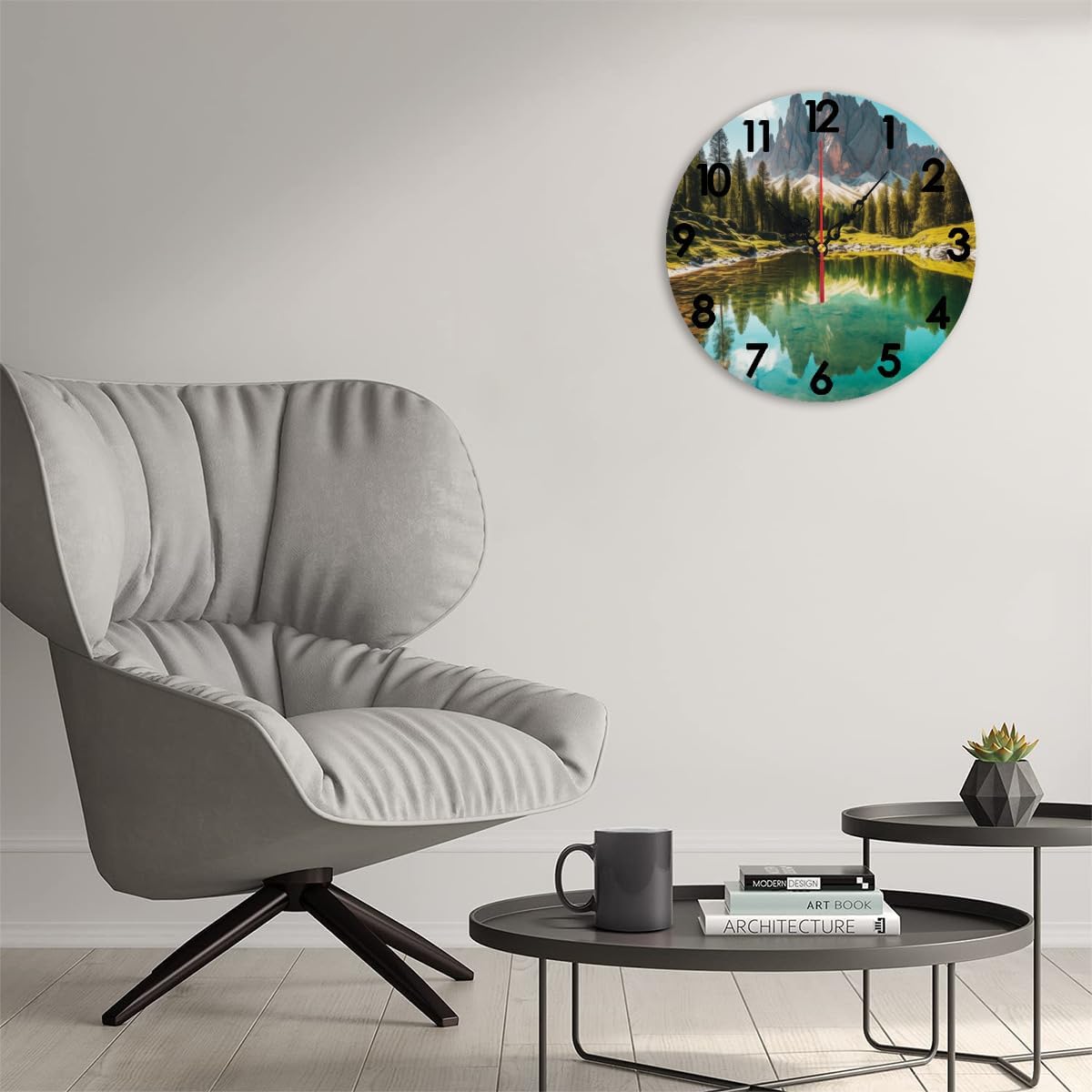 Generic Custom Wall Clock Personalized Picture Hanging Time Clocks Silent Non Ticking Round Decoration for Kitchen Family Friends Gifts