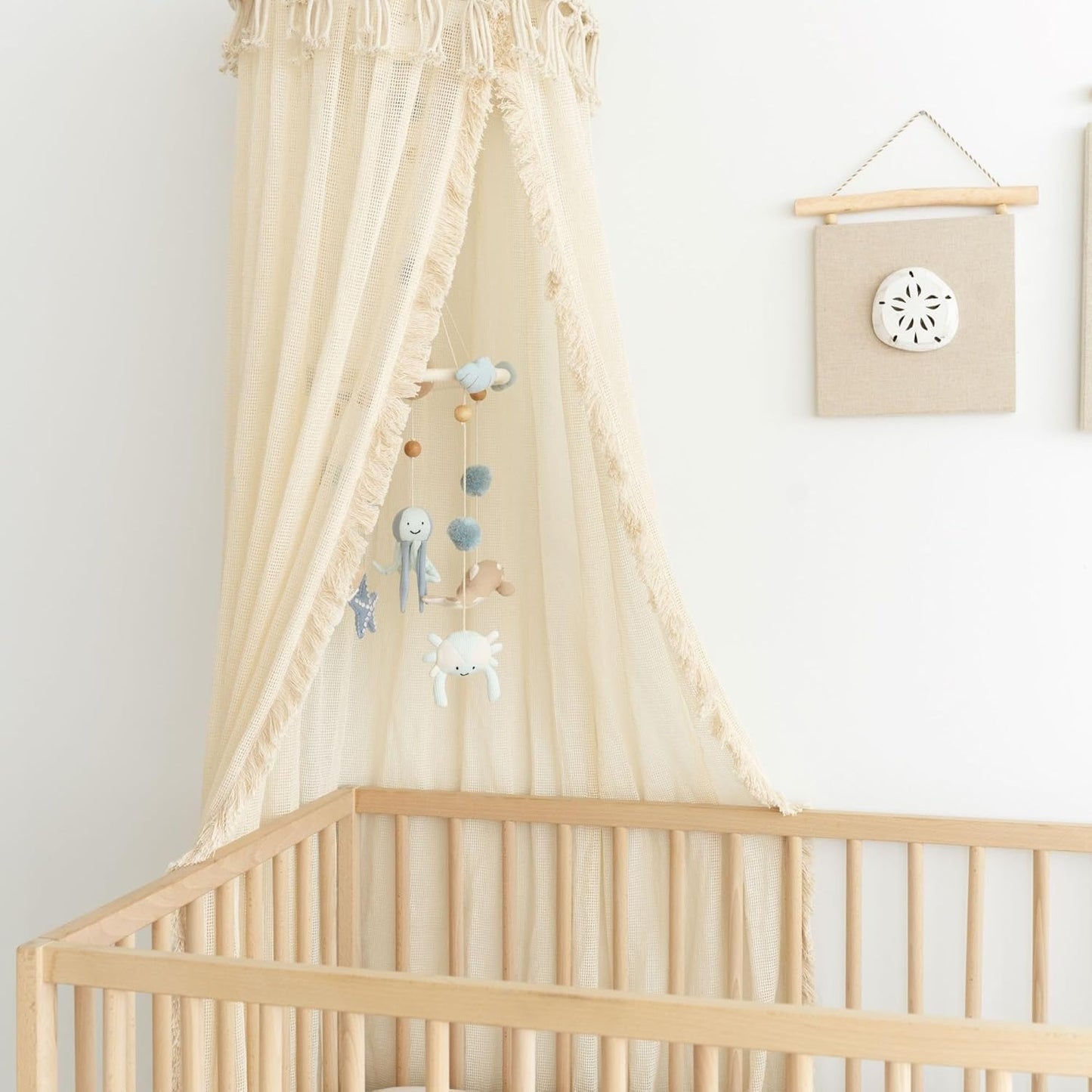 Crane Baby, Ocean Nursery Decor for Boys and Girls, Ceiling Hanging, 9" x 30", Whale Nursery Decor, Ceiling Hanging Decorations