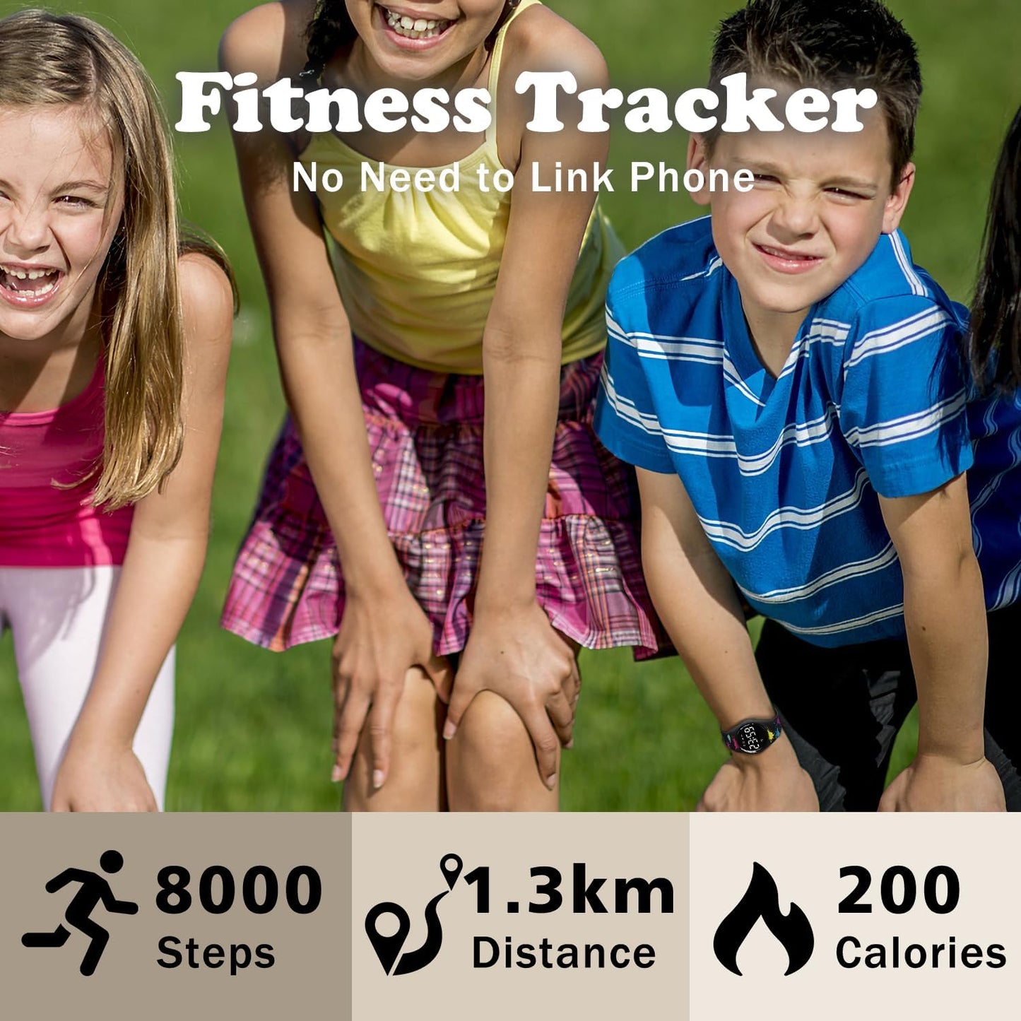 Kids Watches for Girls Boys Digital Sport Watch with Step Counter Pedometer Vibration Alarm Clock, No App Waterproof Fitness Tracker Kids Watch Boys Girls Teens Students Ages 5-16