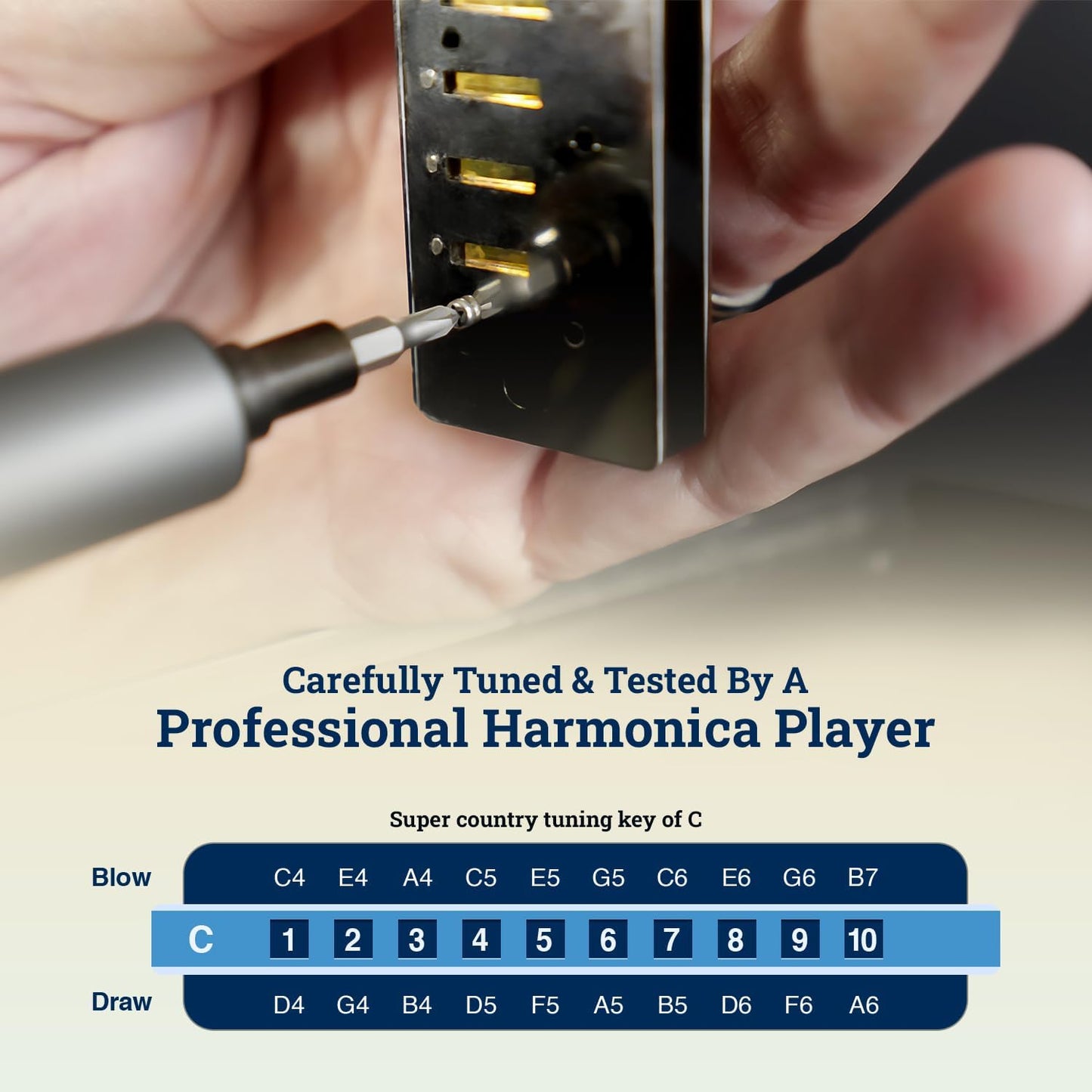 Harmo Polar Super Country harmonica - C