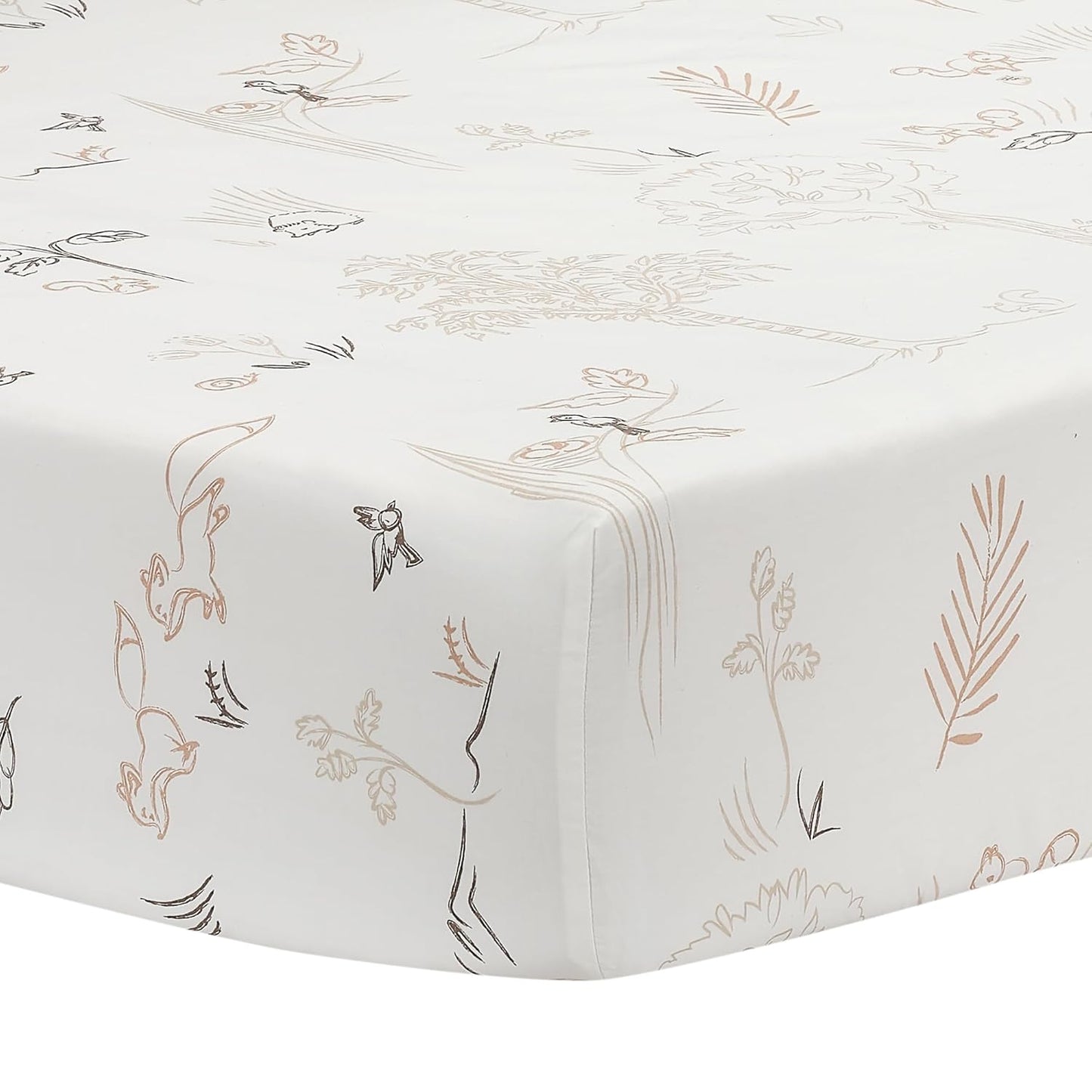 Lambs & Ivy Treetop Fox Woodland Tree Nursery 3-Piece Baby Crib Bedding Set