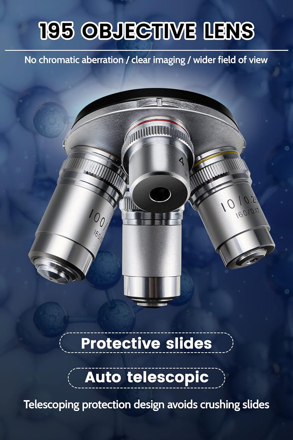 40X-5000X Microscopes trinocular for Kids Students Adults, with Prepared Slides 30p, Microscope Accessories, Compound trinocular Microscope,Microscopes for School Laboratory