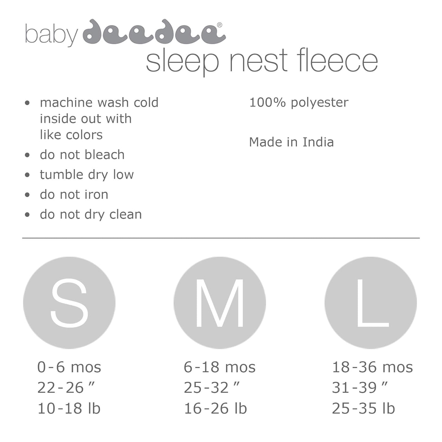 Baby Sleeping Bag Sack - Premium Polar Fleece, Indoor Wearable Blanket - Boys & Girls. Fits Infants, With Convenient Shoulder Straps for Safe & Comfortable Sleep, Mocha, Large (18-36 Months)