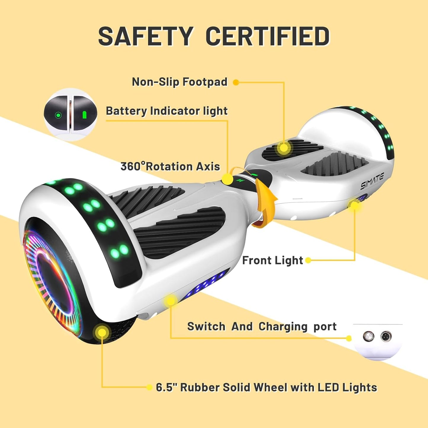 Scooter, Bluetooth & Corlorful LED Lights, Gifts for Kids & Adults & Girls & Boys, for All Ages