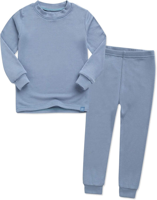 VAENAIT 6M-12Y Toddler Toddler Kids Toddler Girls Boys Soft Comfy Modal Tencel Solid Raglan Sleepwear Pajamas Pjs 2pcs Set