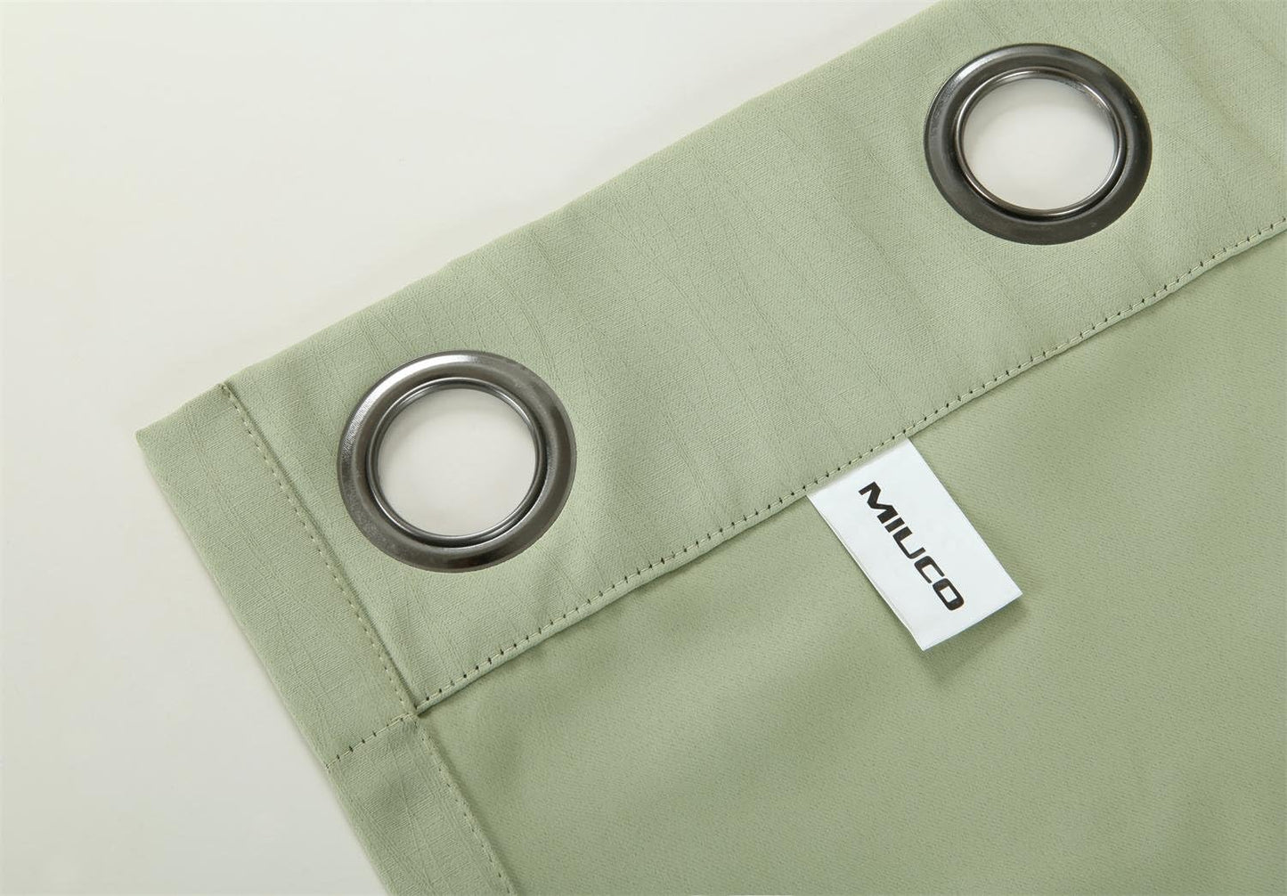 MIUCO Blackout Curtains Room Darkening Curtains Textured Grommet Panels for Living Room 2 Panels 52x84 Inch Long Sage