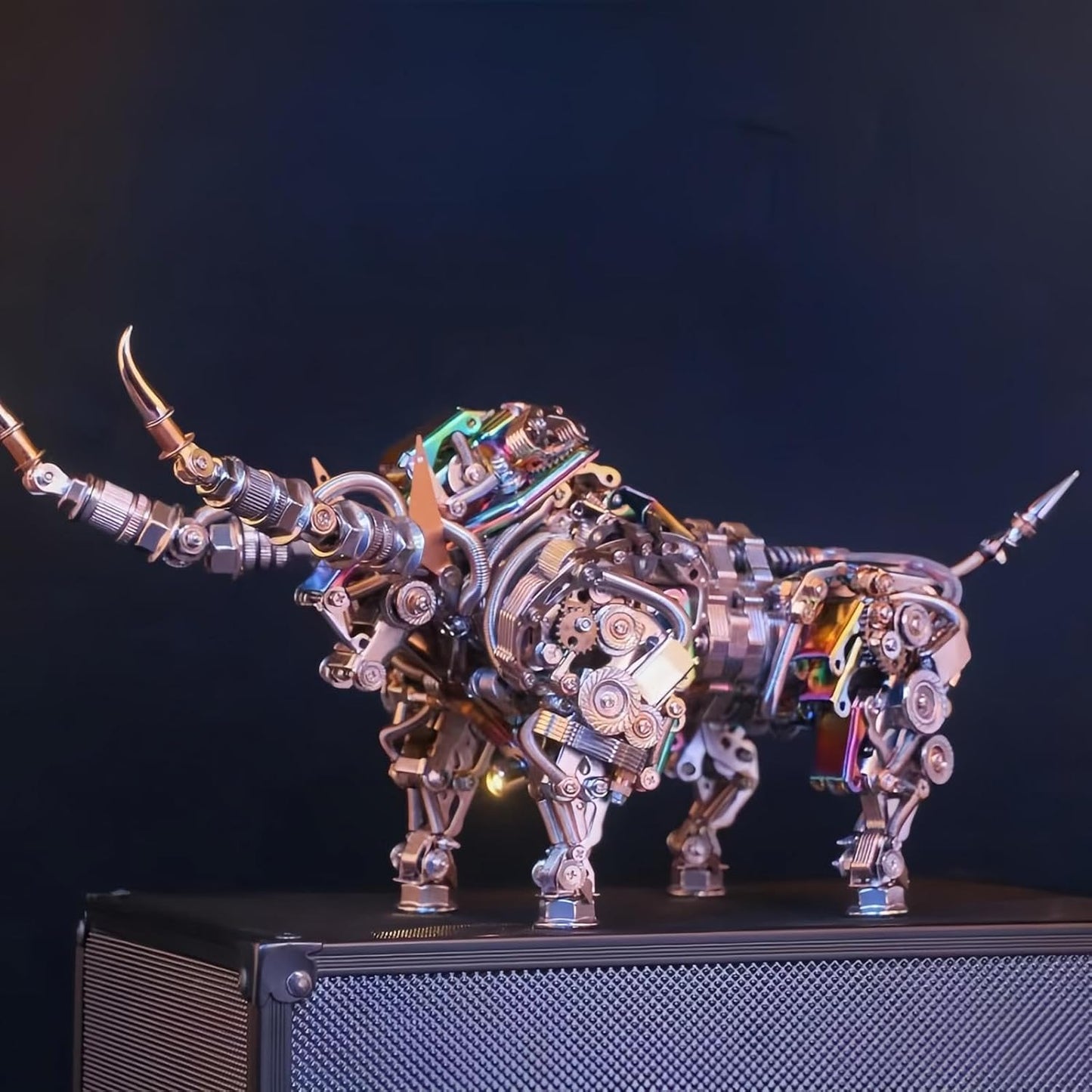 Adult 3D Metal Puzzles Bison Metal Model Kits 3D Metal Puzzles Mechanical Bulls Building Blocks Difficult DIY Assembly - High-end Gifts for Men