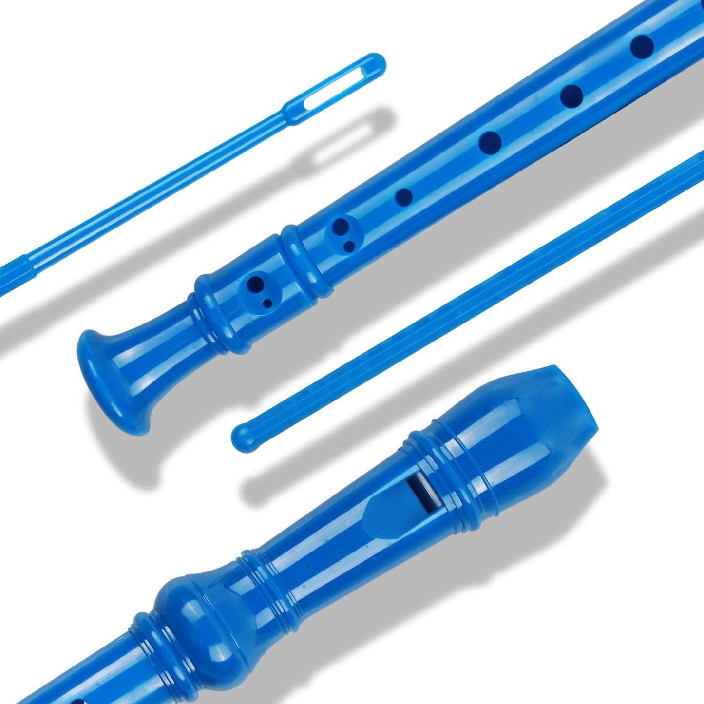 Soprano Recorder Descant Flauta Recorder 8 Hole ABS Clarinet German Style Treble flute C Key With Fingering Chart Instructions with Cleaning Rod Bag