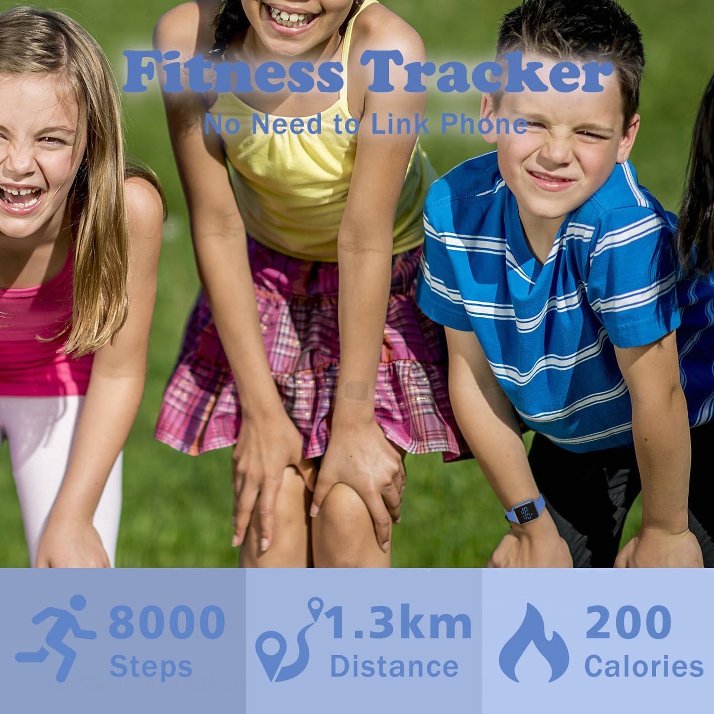 Kids Watches for Girls Boys Digital Sport Watch with Step Counter Pedometer Vibration Alarm Clock, No App Waterproof Fitness Tracker Kids Watch Boys Girls Teens Students Ages 5-16