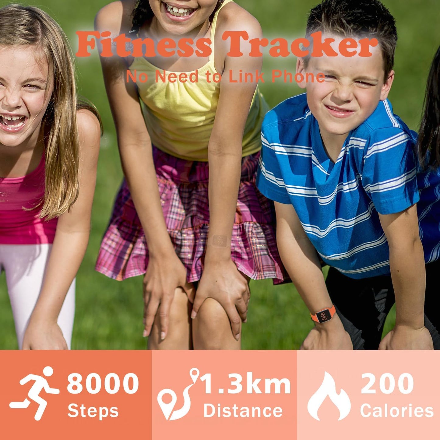 Kids Watches for Girls Boys Digital Sport Watch with Step Counter Pedometer Vibration Alarm Clock, No App Waterproof Fitness Tracker Kids Watch Boys Girls Teens Students Ages 5-16