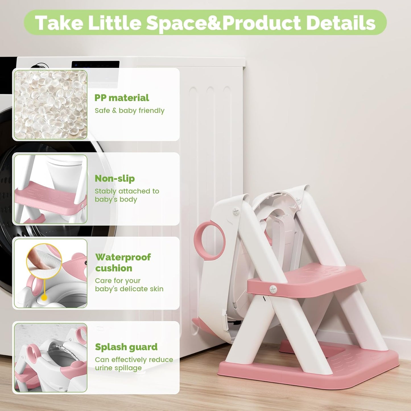 Training Toilet Ladder, Multi-Use, Convenient and Suitable for Most Situations，Girls, Boys