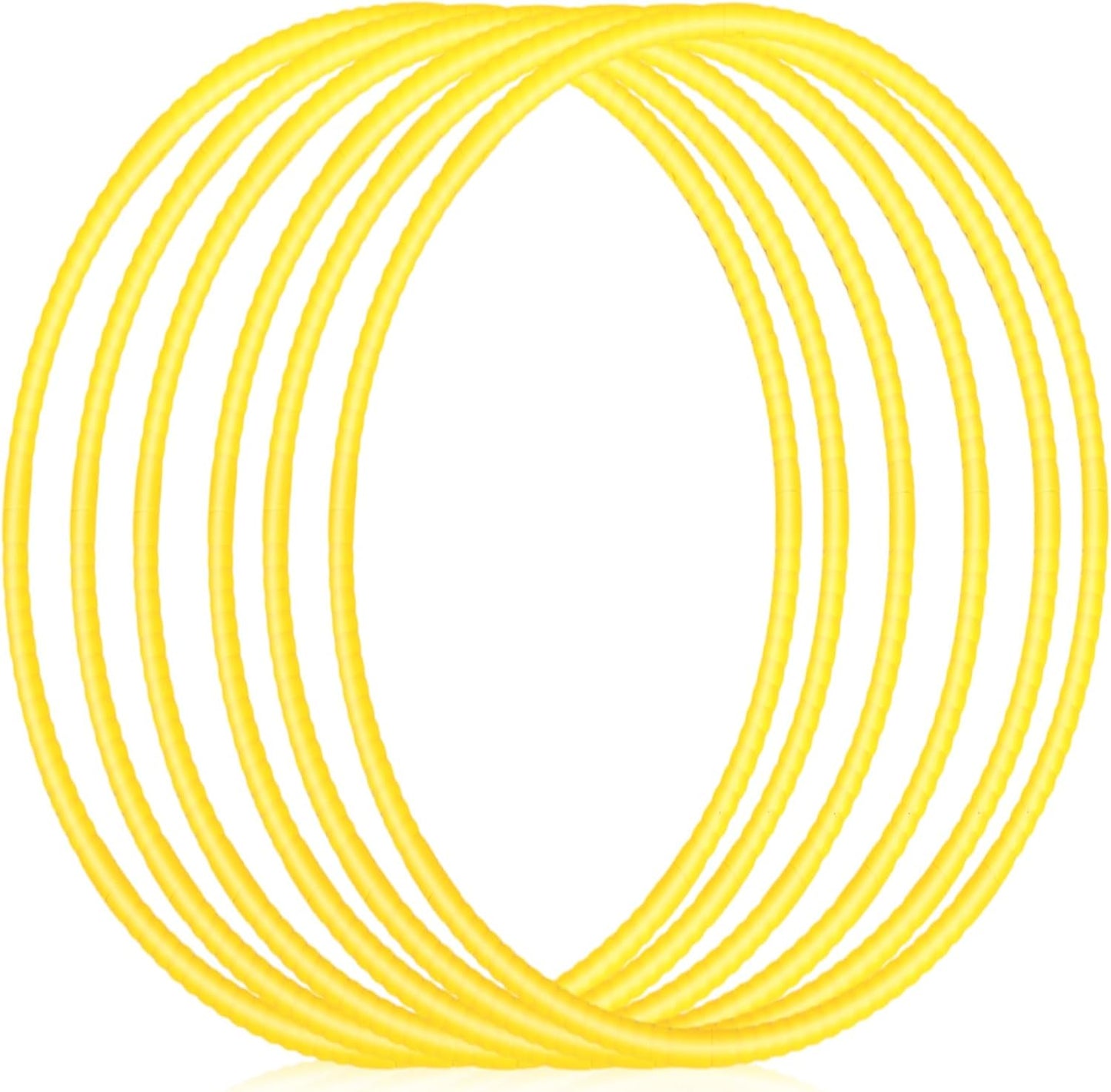 Shappy 6 Pcs Exercise Hoop Detachable Adjustable Plastic Toy Playground Toys Colored Hoop Circles for Teens Games Gymnastics Dog Agility Equipment Party Decor