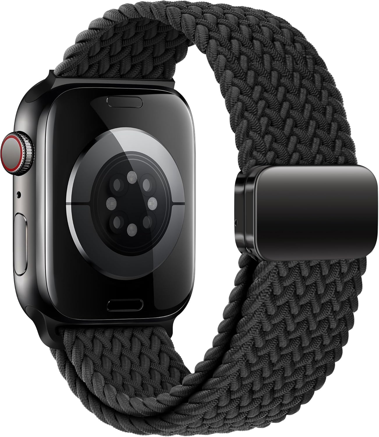 Mazoft Braided Bands With Magnetic Clasp Compatible with Apple Watch Band 38mm 40mm 41mm 42mm 44mm 45mm 46mm 49mm；Soft Nylon Sport Loop Strap for iWatch Series Ultra 2&1 10 9 8 7 6 SE 5 4 3 Women Men