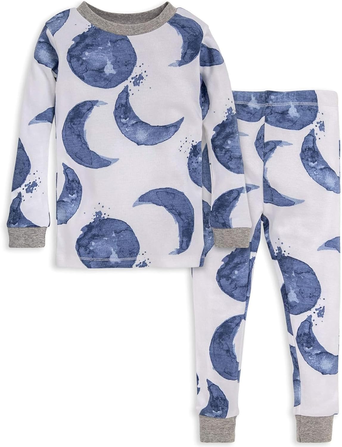 Burt's Bees Baby Boys' 2-Piece Long Sleeve Tee and Pants Organic Cotton Pajama Set