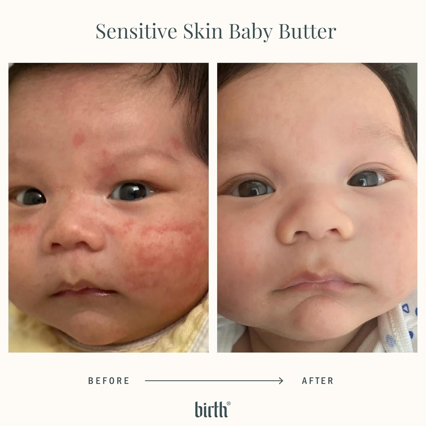 Baby Relieving Butter - Natural Cocoa Seed Butter with Colloidal Oatmeal Diaper Cream for Itchy, & Irritated Skin - Non-Greasy Formula to Soothe Rashes & Dryness - Gentle Baby Moisturizer 4oz