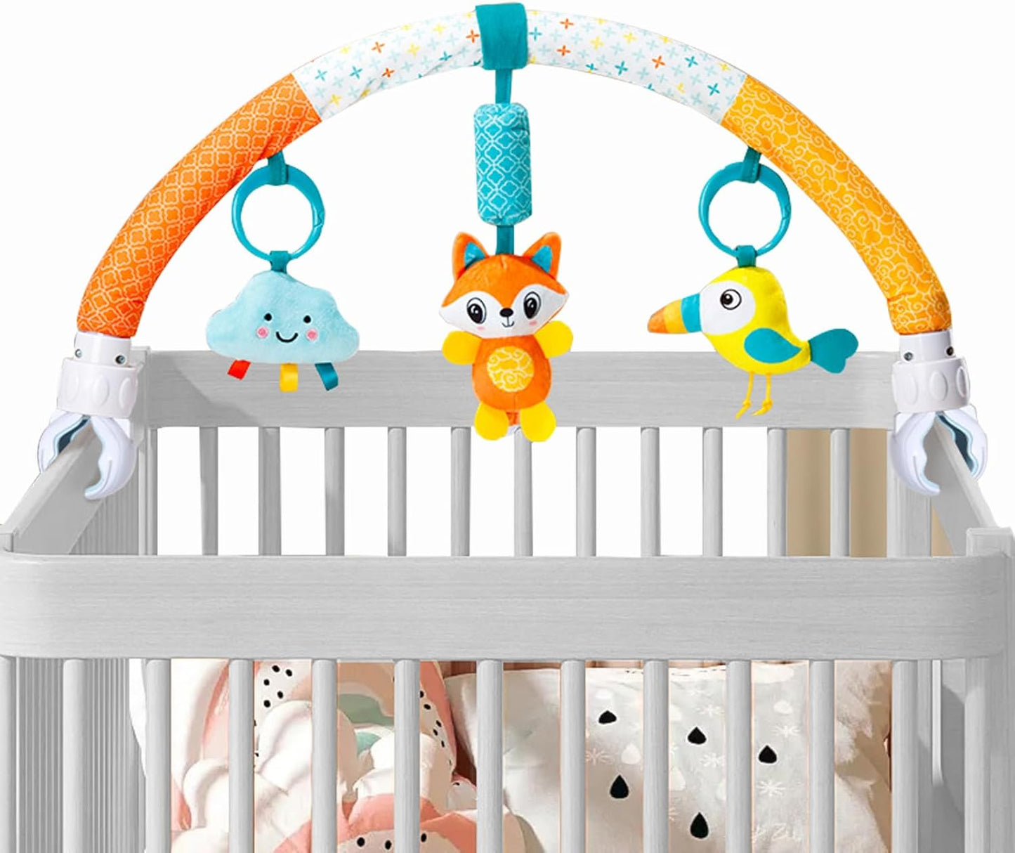 Pau1Hami1ton Baby Stroller Arch Toys, Car Seat Toys,Baby Gifts.S-19(Fox)
