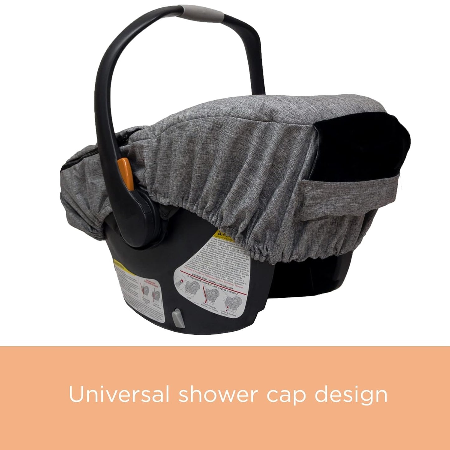 liuliuby Winter Carseat Covers for Baby | Infant Car Seat Cover Baby | Doona Accessories | Warm & Thick Fleece Canopy for Infant & New Born Cold Weather (Gray)