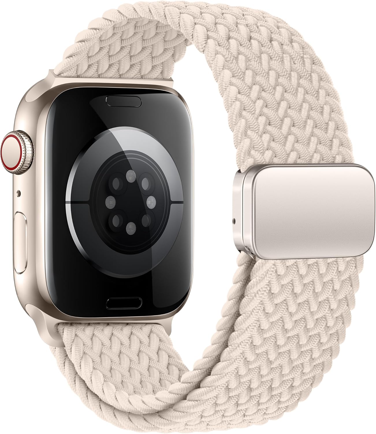 Mazoft Braided Bands With Magnetic Clasp Compatible with Apple Watch Band 38mm 40mm 41mm 42mm 44mm 45mm 46mm 49mm；Soft Nylon Sport Loop Strap for iWatch Series Ultra 2&1 10 9 8 7 6 SE 5 4 3 Women Men