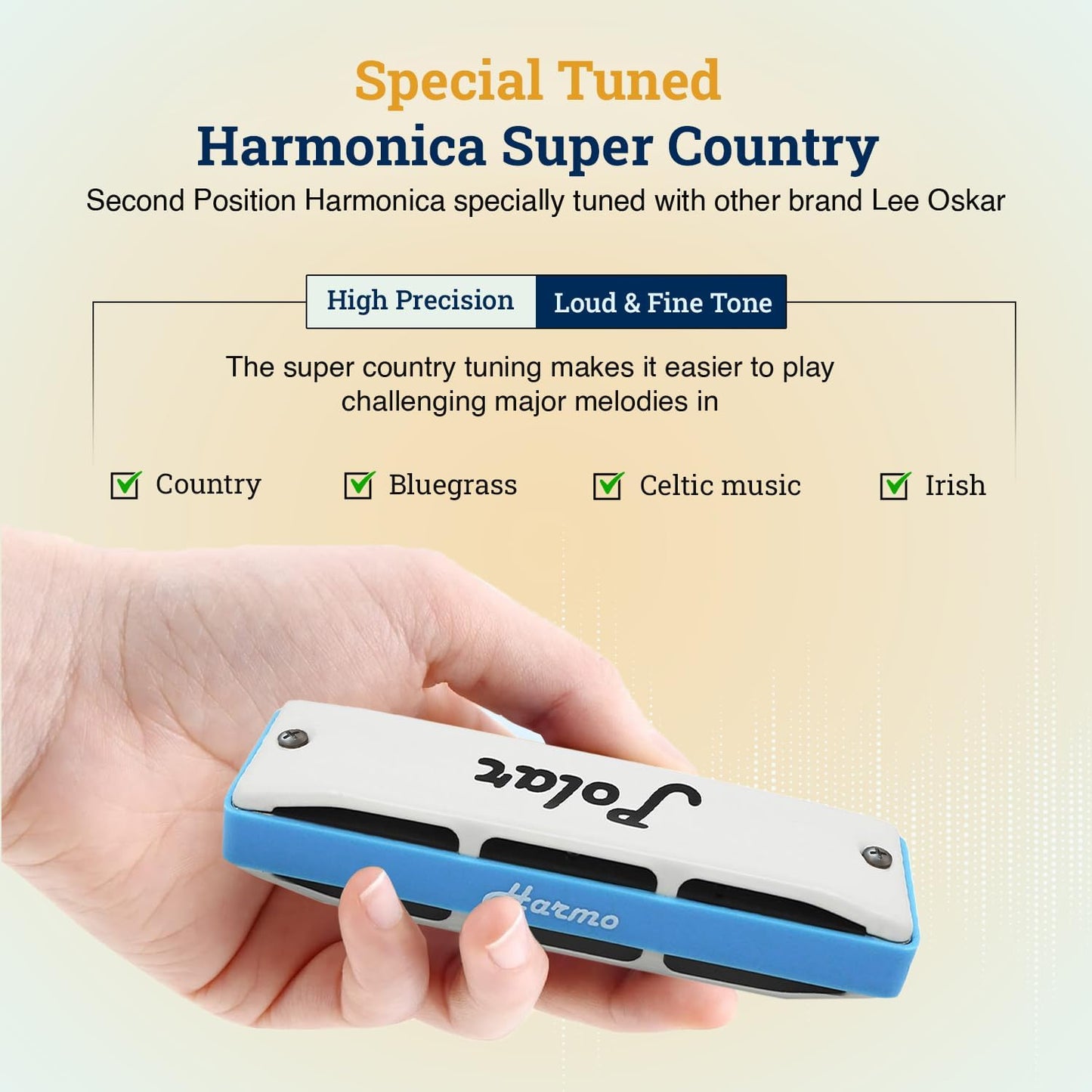Harmo Polar Super Country harmonica - F