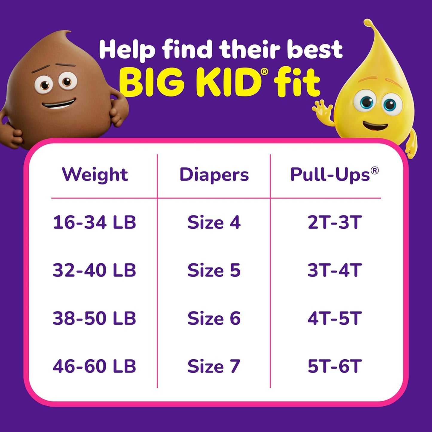 Pull-Ups Girls' Potty Training Pants, Size 5T-6T Training Underwear (50+ lbs), 48 Count