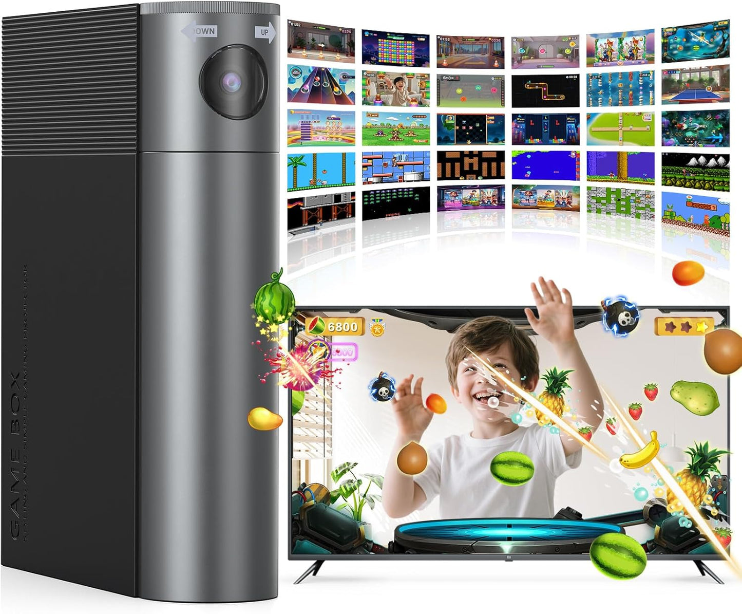 AR Motion Gaming Console for Kids & Families - Plug & Play Video Game System for Indoor Physical Play & Interactive Family Fun. Great for Gifts, Game Nights, Parties, Playtime and Playdates