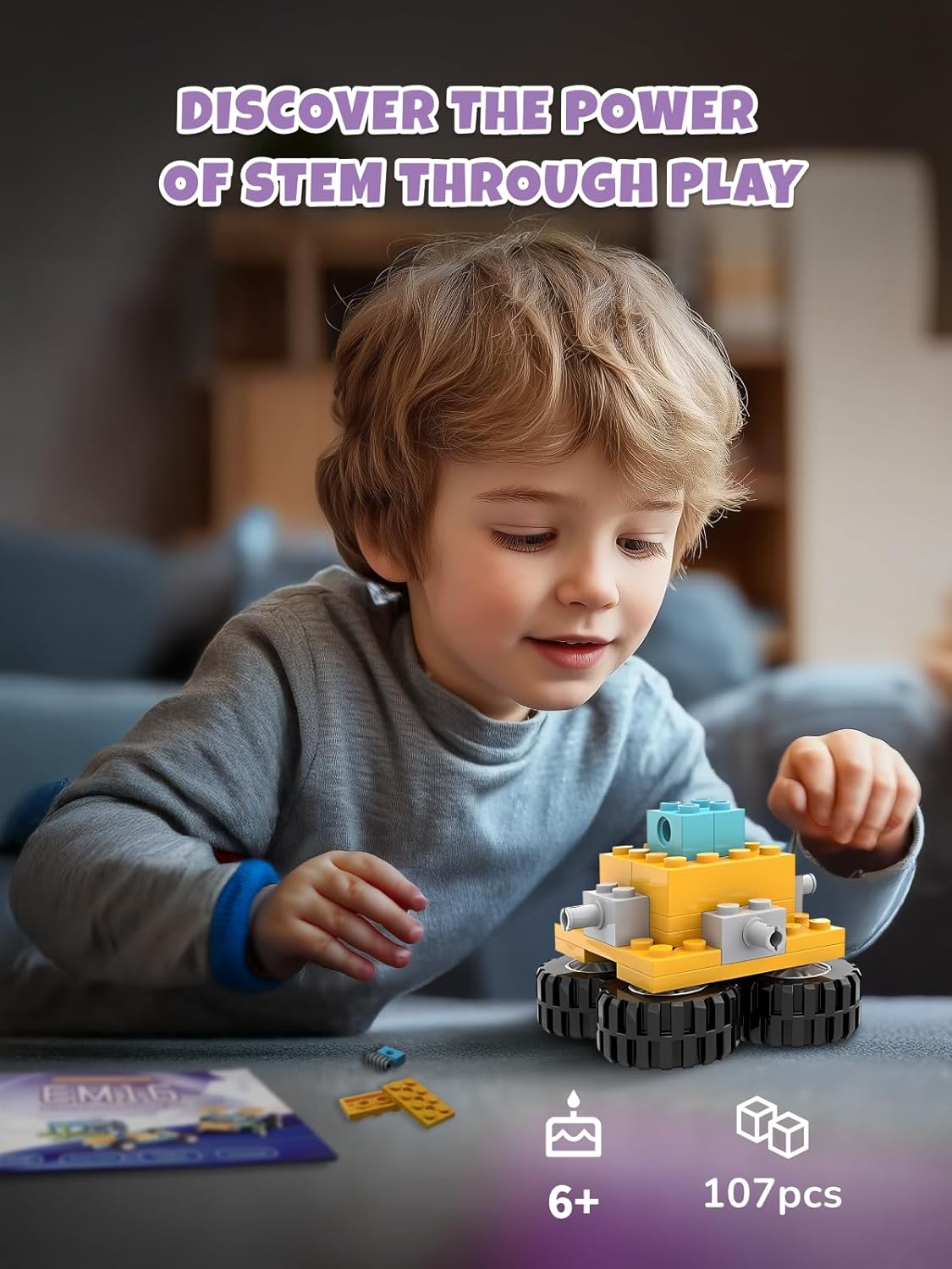 50-in-1 STEM Building Toys for Kids Aged 6-12: 50 Models Science Educational Engineering Blocks Project Kit, Creative Learning Activities for Boys & Girls, for Ages 6-8 8-12