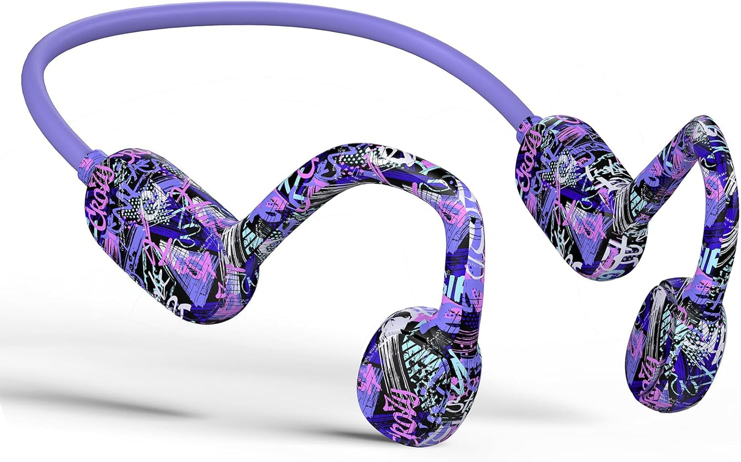 Kids Headphones, Bluetooth 5.2 Air Conduction Open Ear Headphones, 85dB Volume Limiting, Stereo Sound with Mic, IPX5 Waterproof, 20H Playtime, Perfect for School and Outdoor-Deep Blue