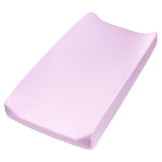 HonestBaby Girls Organic Cotton Changing Pad Cover, Lavender, One Size