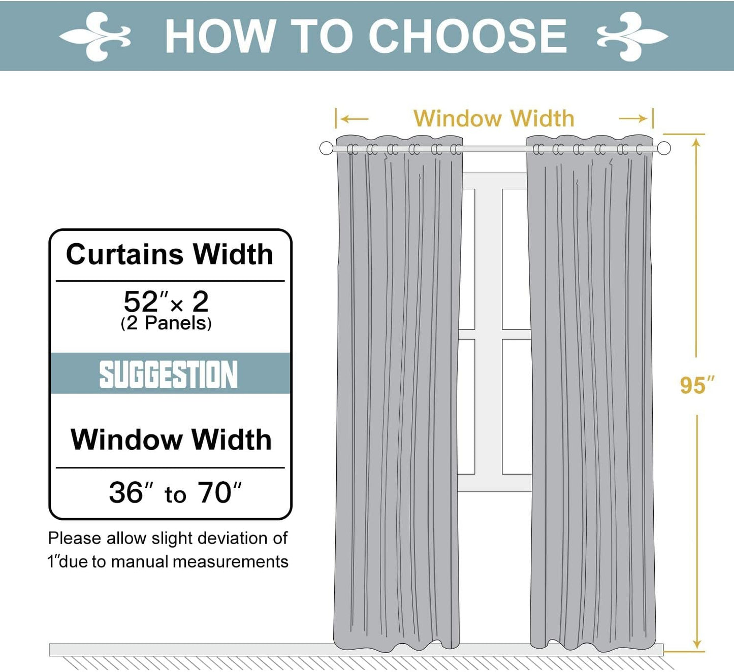ChrisDowa Grommet Room Darkening Curtains for Bedroom and Living Room - 2 Panels Set Thermal Insulated Blackout Curtains (Cappuccino, 52W x 95L)