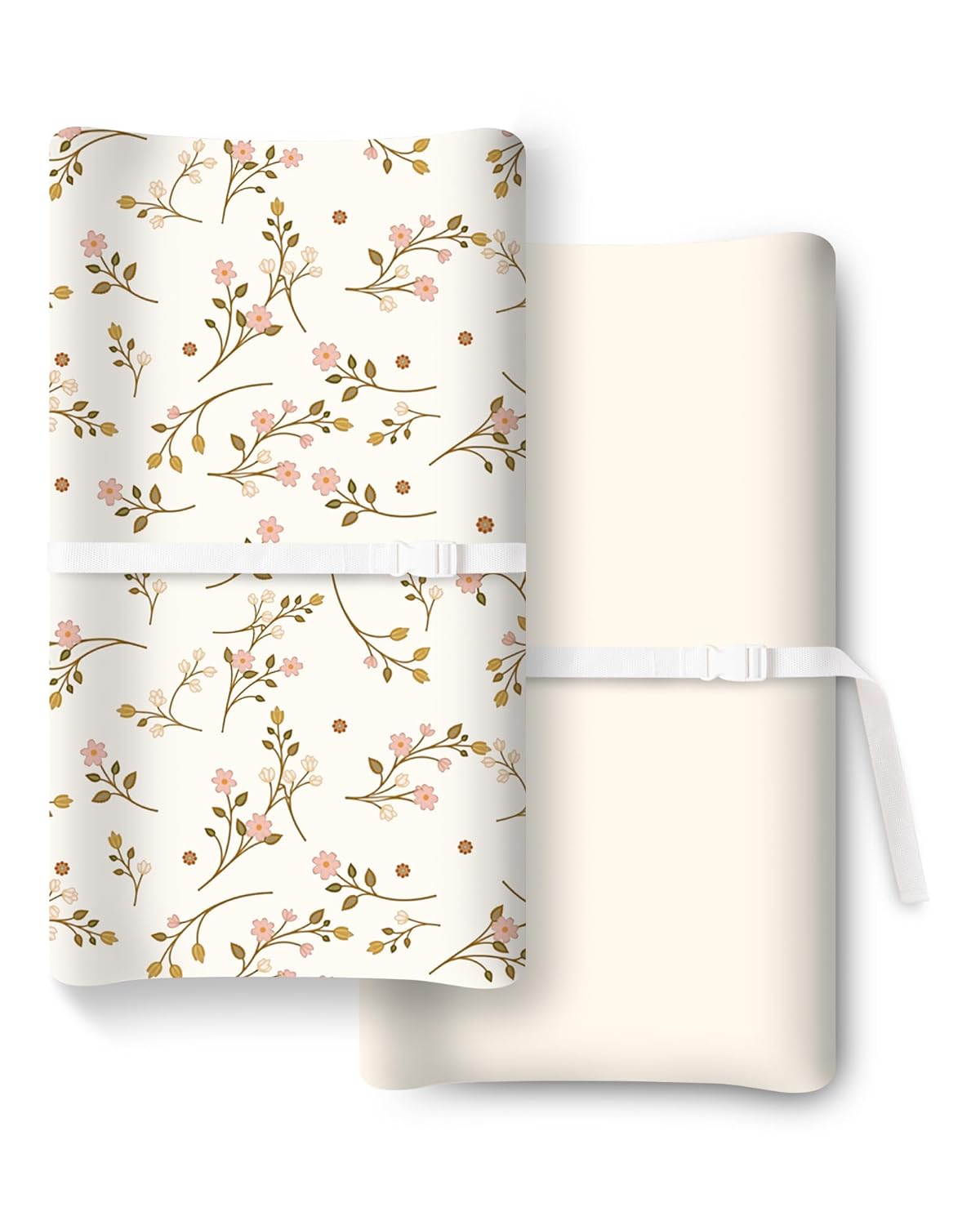 Extra Stretchy Changing Pad Cover, Ultra Soft Premium Jersey Knit Changing Pad Sheets, Unisex for Boys Girls, Fits All Standard Changing Tables/Dresser Tops - 2 Pack