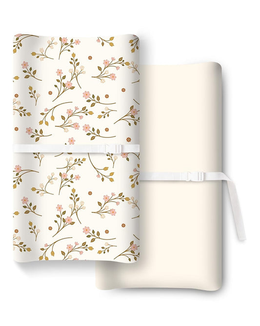 Extra Stretchy Changing Pad Cover, Ultra Soft Premium Jersey Knit Changing Pad Sheets, Unisex for Boys Girls, Fits All Standard Changing Tables/Dresser Tops - 2 Pack