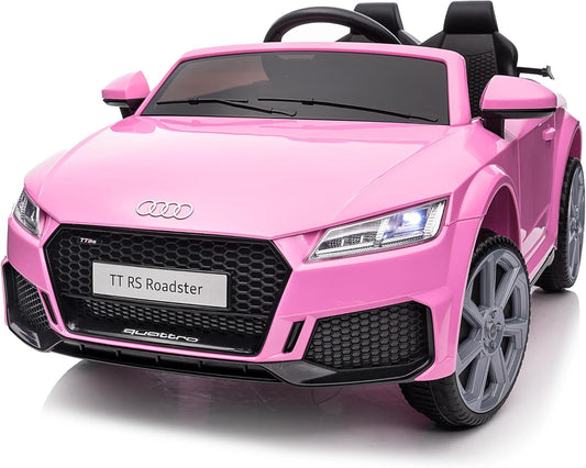 Kids Electric Car, Licensed Audi 6V Kids Ride on Toy Car for Toddlers with Remote - Pink