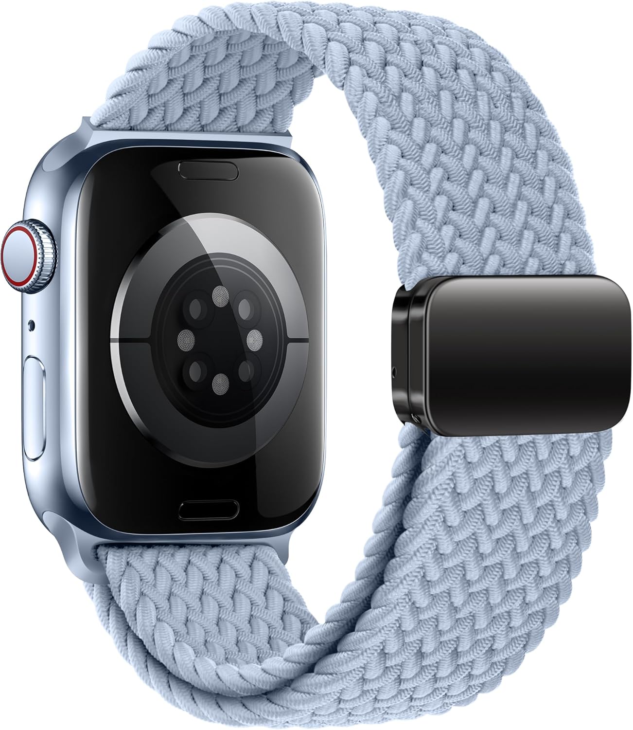 Mazoft Braided Bands With Magnetic Clasp Compatible with Apple Watch Band 38mm 40mm 41mm 42mm 44mm 45mm 46mm 49mm；Soft Nylon Sport Loop Strap for iWatch Series Ultra 2&1 10 9 8 7 6 SE 5 4 3 Women Men