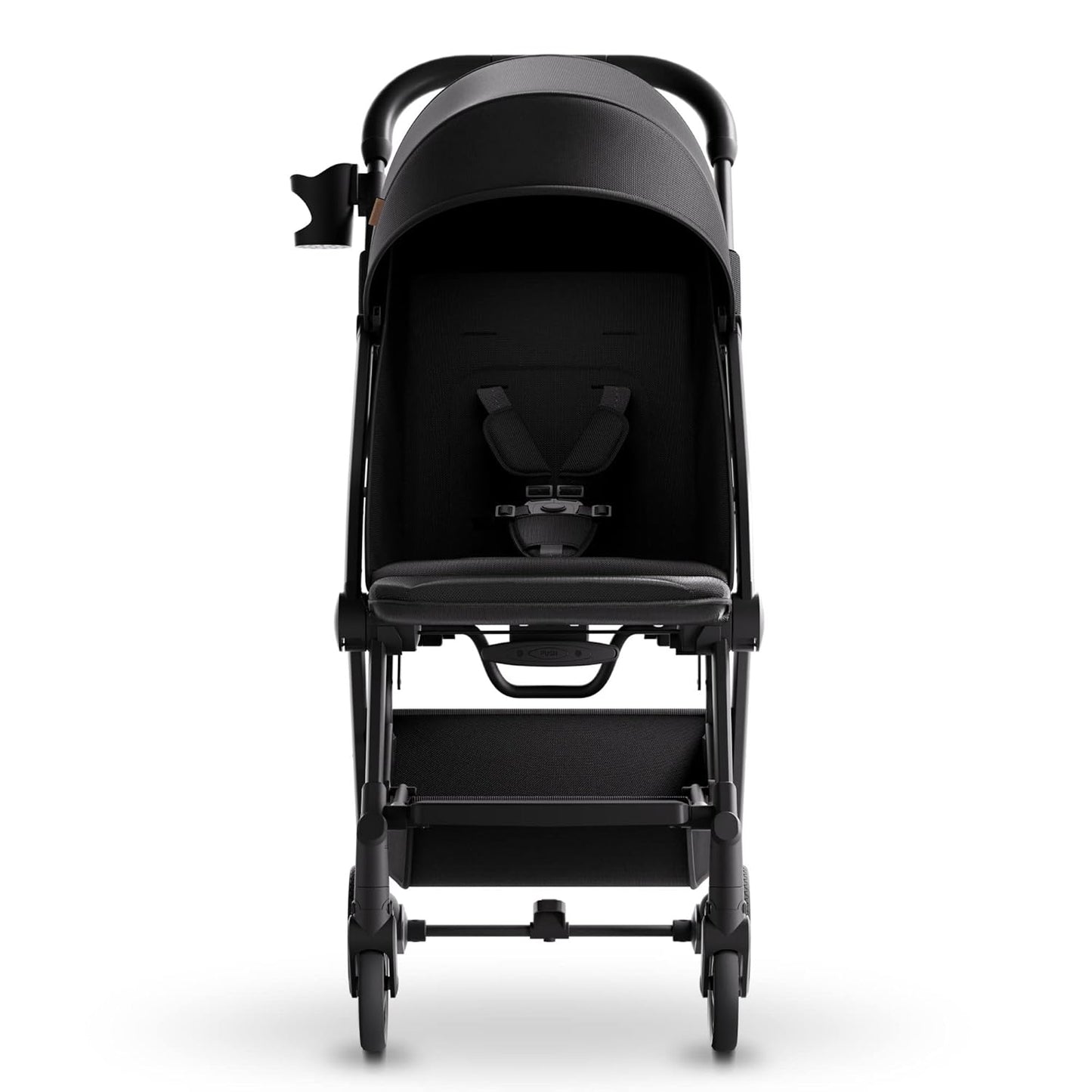Mompush Lithe V2 Lightweight Travel Stroller, Compact Foldable Baby Stroller with Travel Bag, One-Hand Fold Stroller, Snack Tray, Mechanical Recline Seat, Airplane-Ready, Organizer & Rain Cover