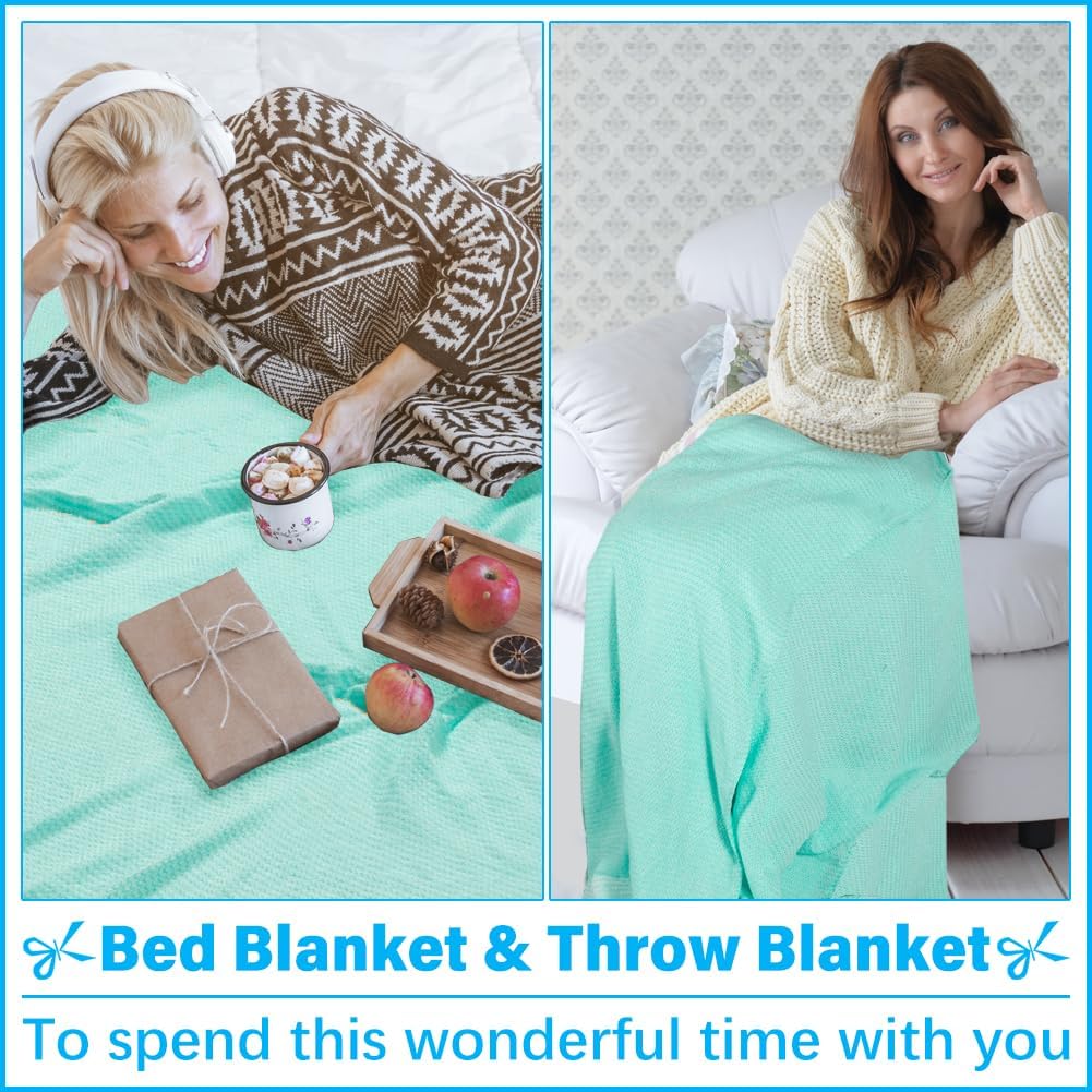Oversized Turkish Beach Towel Blanket XXL Cotton Sandproof Towels Boho Woven Extra Large Big Sand Free Giant Throw Thick Blankets Huge Quilt XL Picnic Camping Necessities Cloud For Adult Gifts Aqua