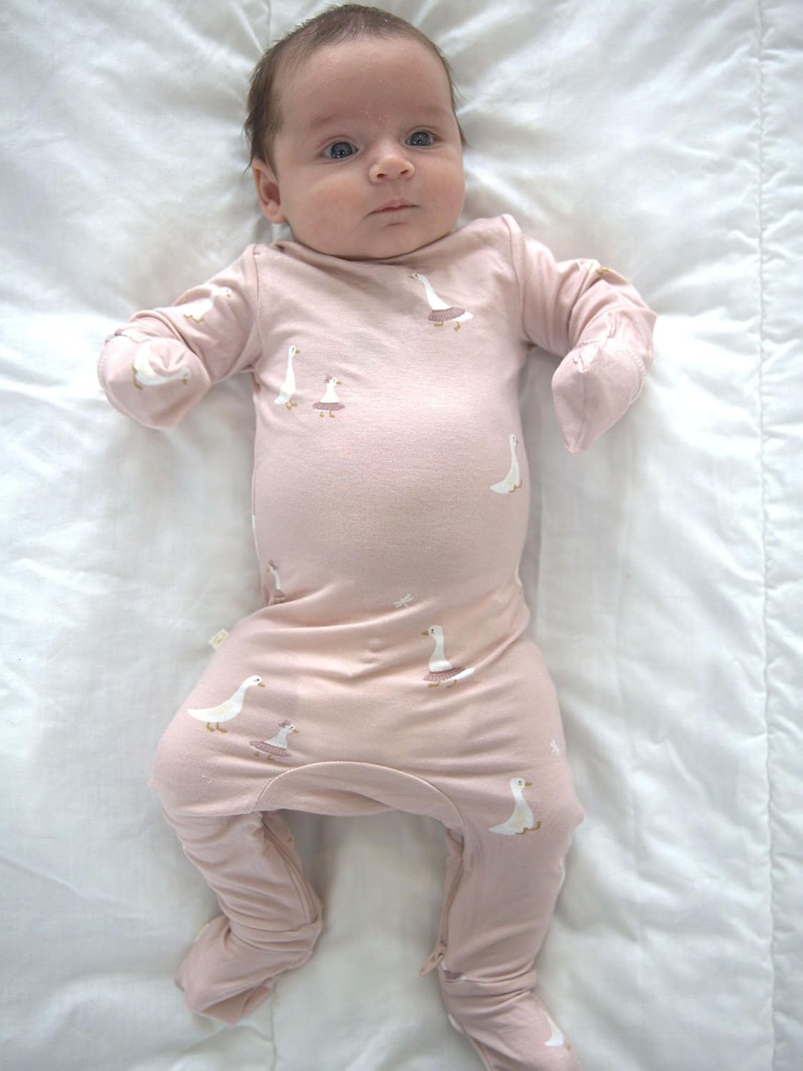 GUNAMUNA Unisex Baby Toddler Ultra-Soft Convertible Pajama, Footie or Romper Sleeper with Diaper Zipper, Newborn to 24 Months