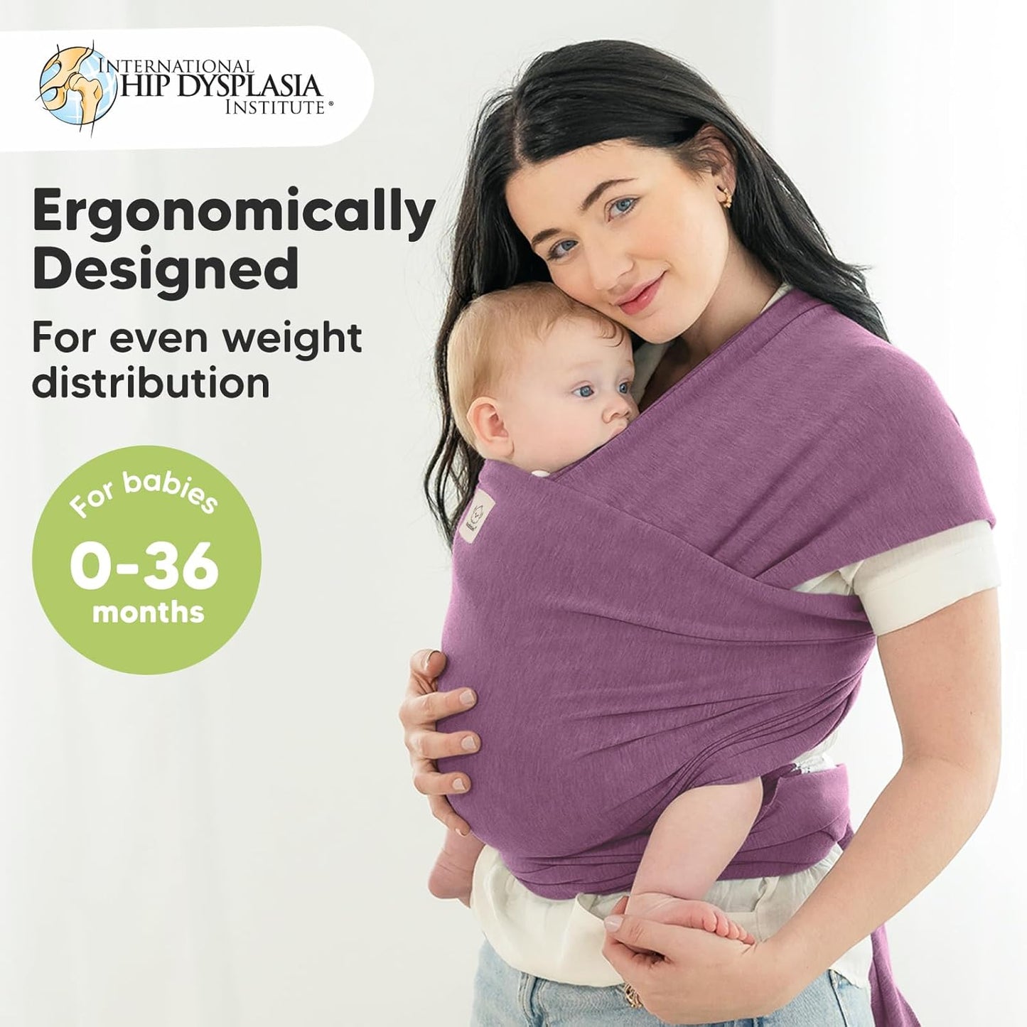 KeaBabies Baby Wrap Carrier - All in 1 Original Baby Carrier Newborn to Toddler Sling, Easy to Wear, Hands Free Bonding, Lightweight, Breathable Infant Wraps (Dark Mauve)