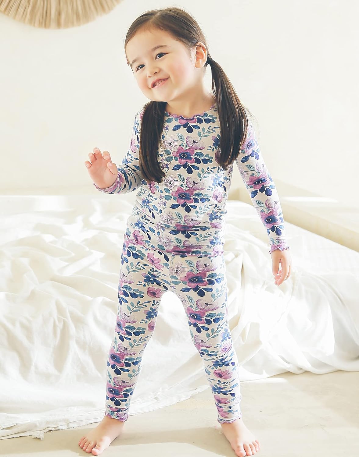 VAENAIT BABY 6M-12Y Kids Unisex Girls & Boys Soft Comfy Modal Tencel Sleepwear Pajamas 2pcs or 4pcs Set