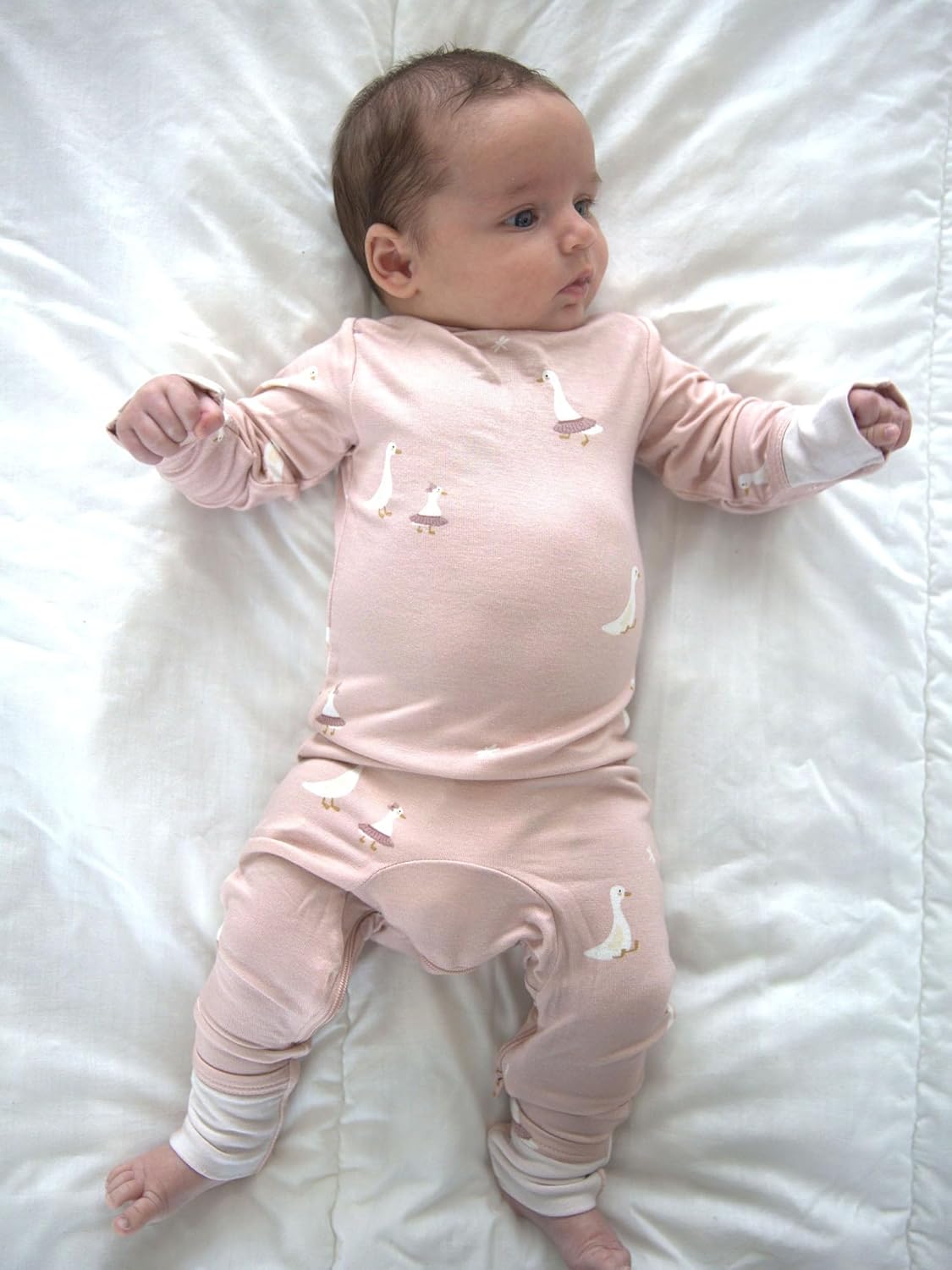 GUNAMUNA Unisex Baby Toddler Ultra-Soft Convertible Pajama, Footie or Romper Sleeper with Diaper Zipper, Newborn to 24 Months