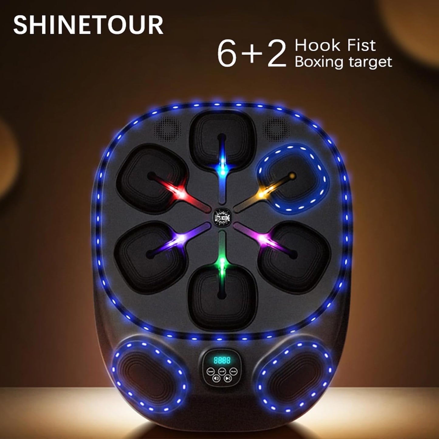 Smart Music Boxing Machine – LED Wall-Mounted Trainer for Speed, Agility & Fat Burning (Adults & Family)