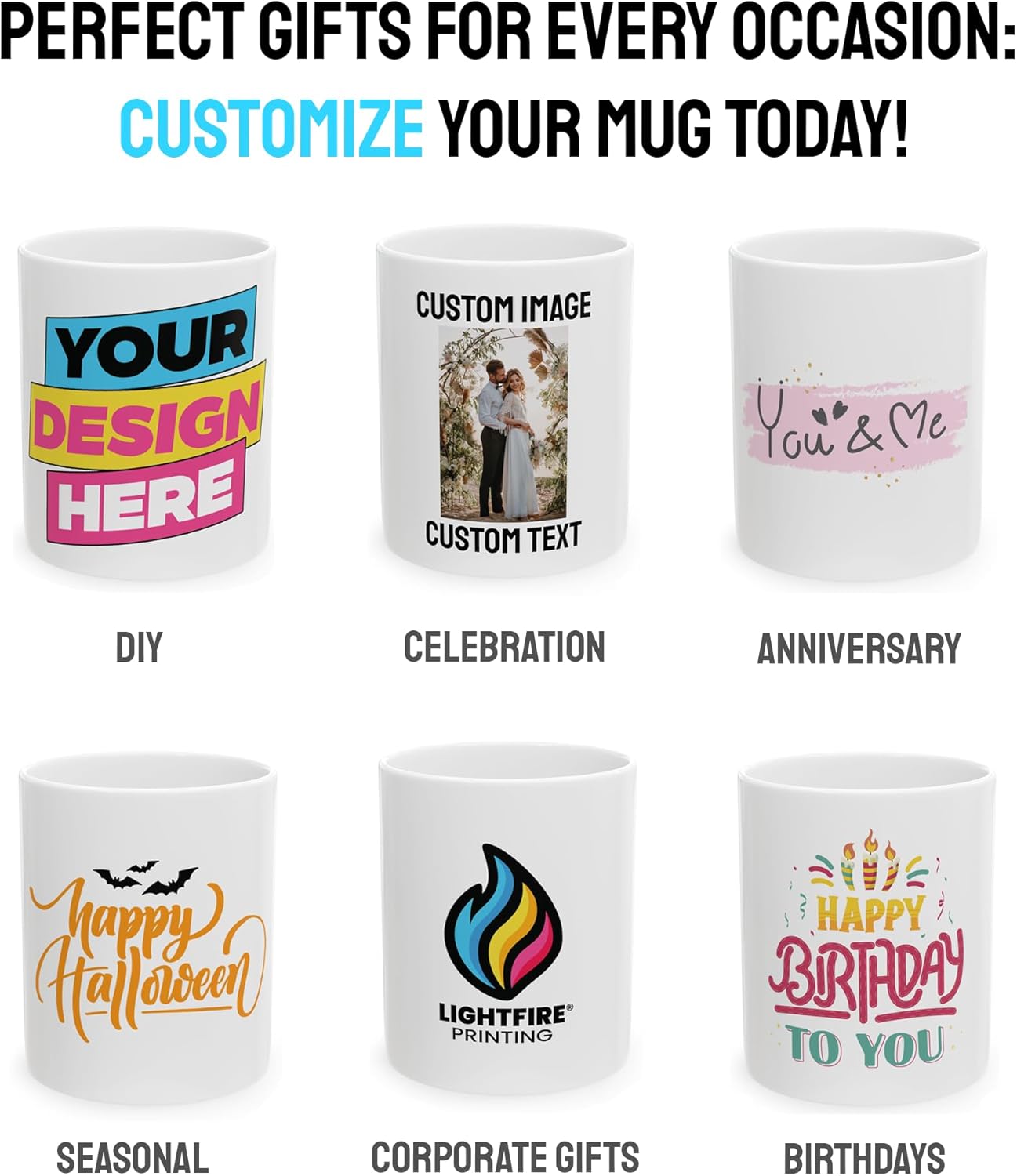 Personalized Coffee Mug – Custom Photo, Text, or Logo Ceramic Mug Tea Cup | Taza Personalizada with Picture or Message | Customized Gift Idea for Men & Women, Mom, Dad, Friends - White/Green | 11oz
