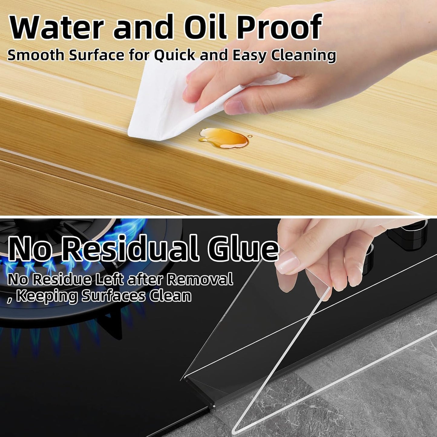 Clear Edge Protector,Safe Corner Protector, Anti-Sharp Edge Protector, for Furniture, Drawers, Tables, Cabinets 1.57inX9.84FT