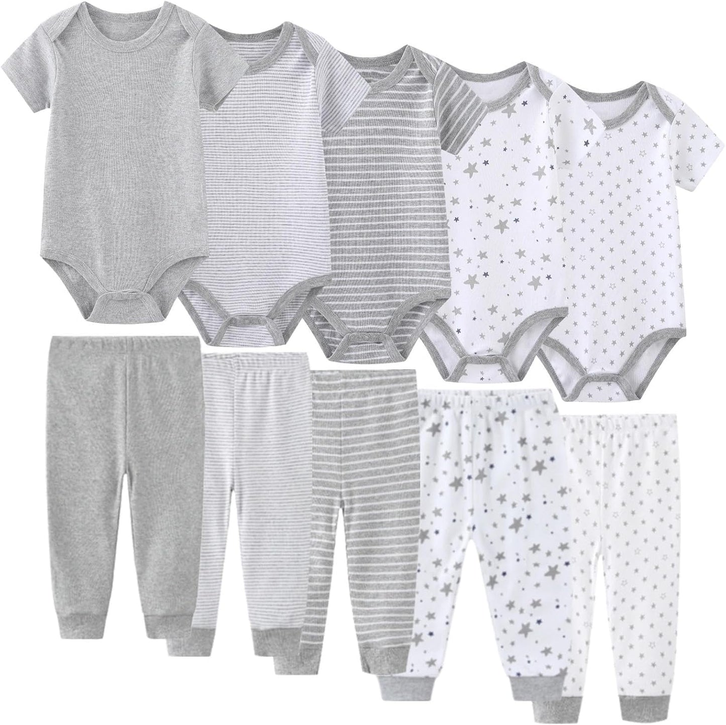 Unisex Baby Boy Girl Pants Sets 10 pack Cotton Casual New born Clothes Comfort Infant Outfit