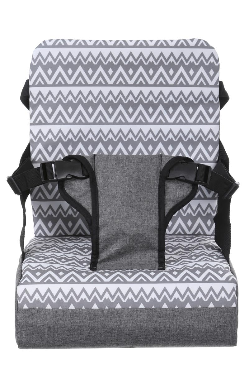 Dreambaby Grab ‘N Go Travel Booster Seat – Portable Toddler High Chair for Dining (6M-5Y) with Storage & Shoulder Strap