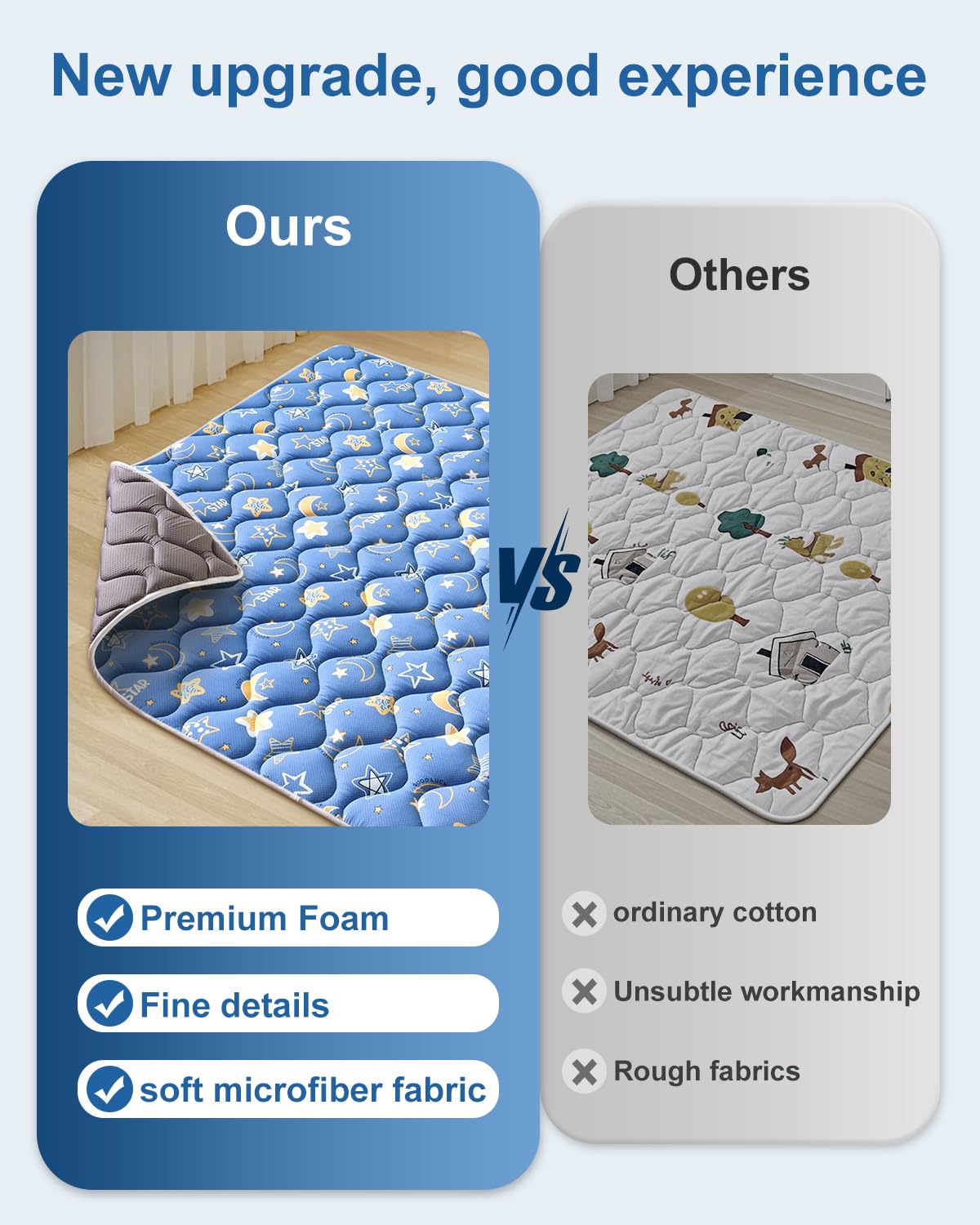 Odorless Premium Foam Baby Play Mat 71" X 59", Extra Large Activity Playmats for Babies,Toddlers, Infants, Soft Thicker Baby Mat for Floor, Play & Tummy Time, Machine Washable for Easy Care