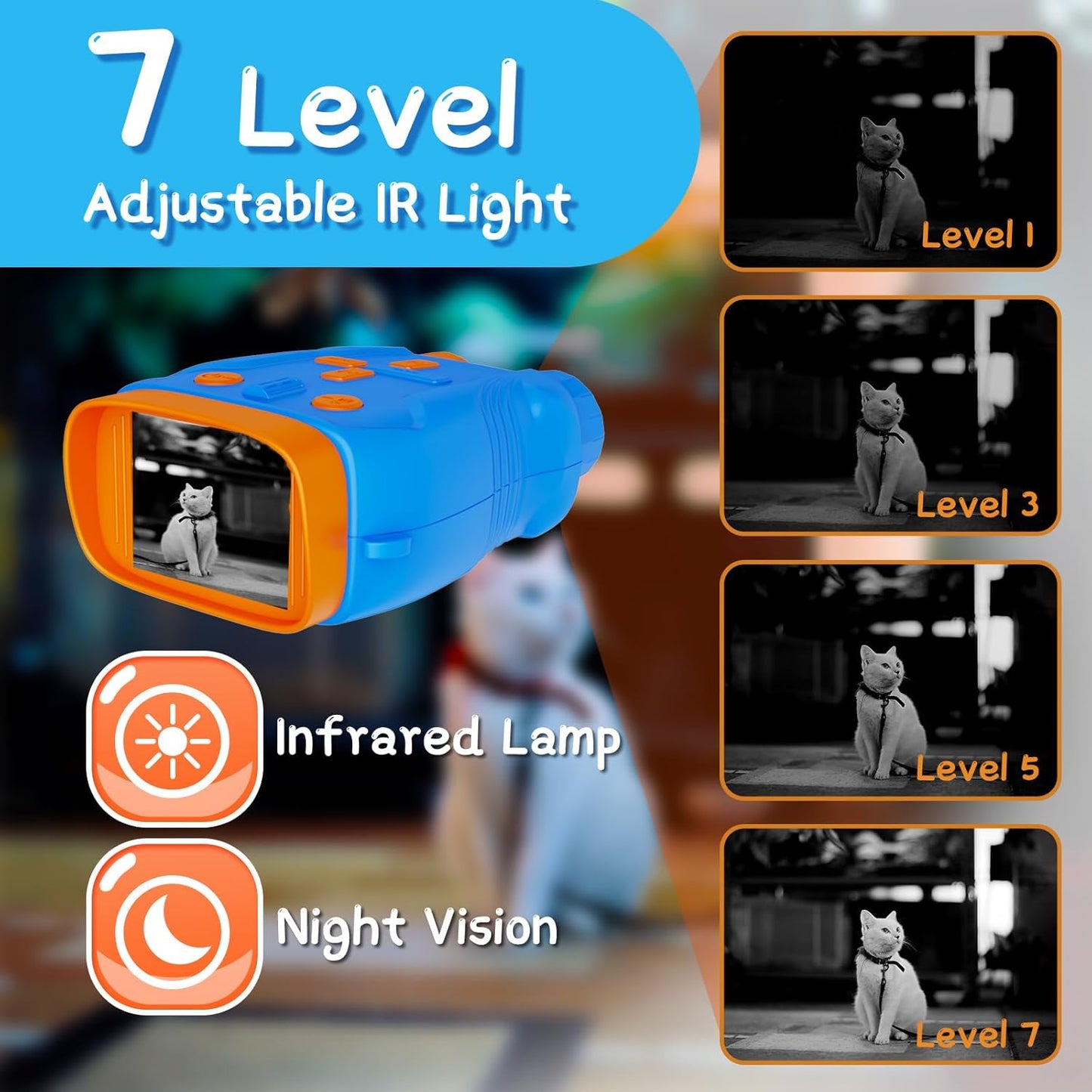 Night Vision Goggles for Kids Gifts with 32GB Card,Birthday Ideas Present 5X Zoom Kids Camera Night Vision Binoculars
