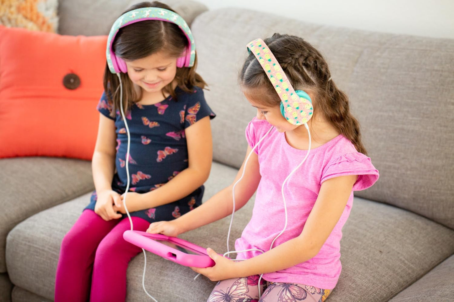 Snug Play+ Kids Headphones – Volume Limited 93dB for Safe Listening – Foldable, Durable Headphones for Toddlers, Boys & Girls – Tangle-Free Cord – Ideal for Travel, School, Tablets - Space
