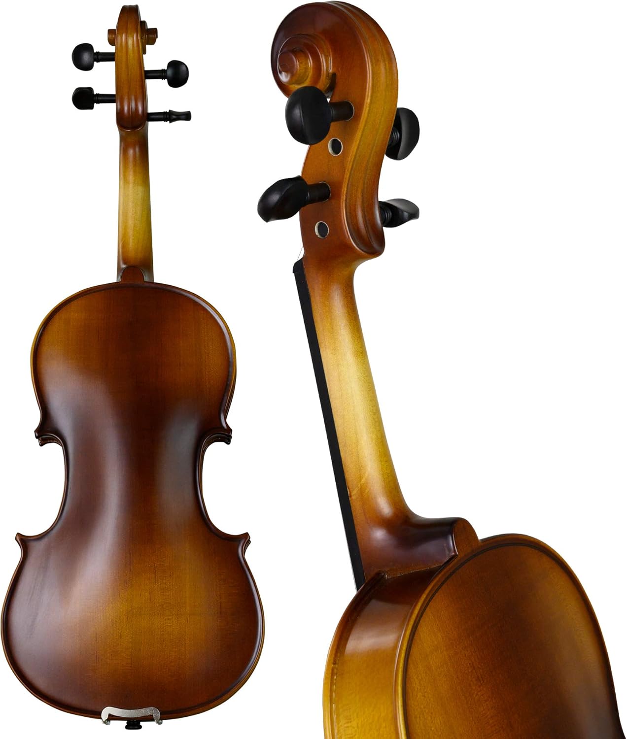 Bunnel Premier Violin Clearance Outfit 3/4 Size - Carrying Case and Accessories Included - Solid Maple Wood and Ebony Fittings By Kennedy Violins