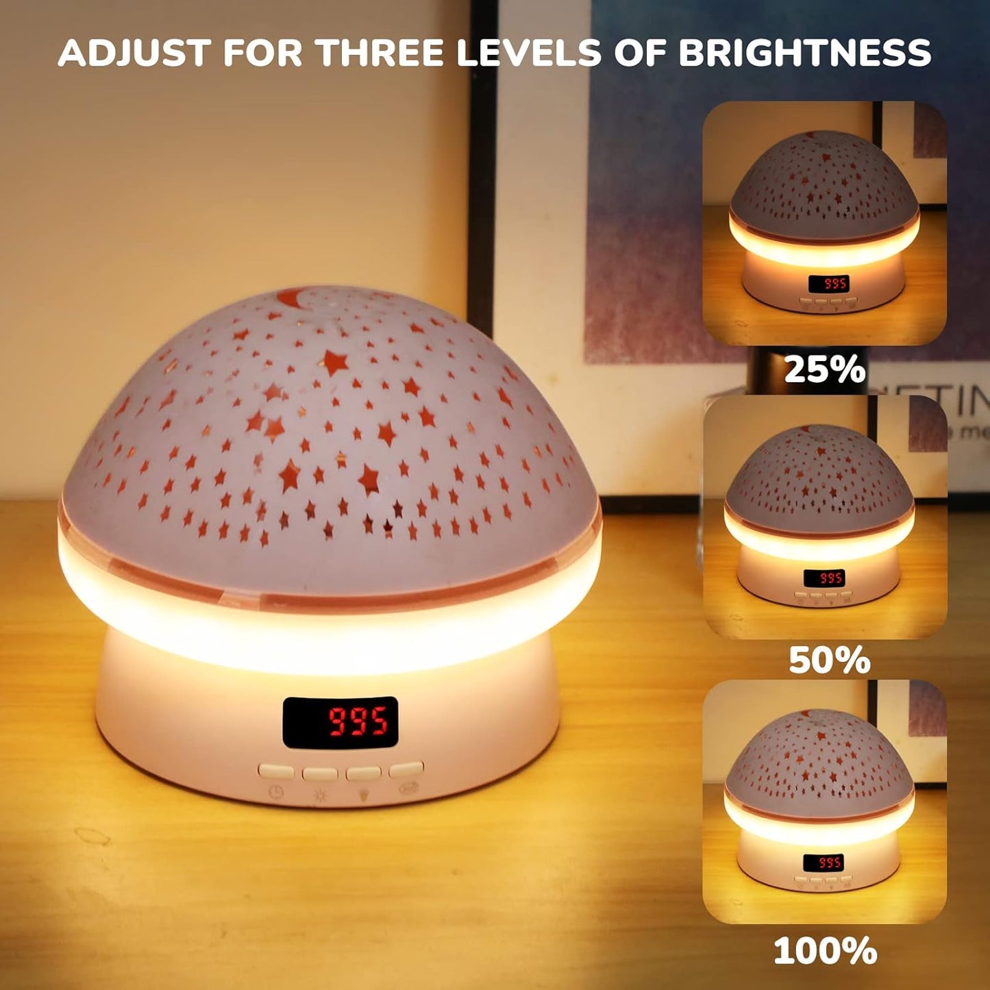 MINGKIDS Toys for 3-8 Year Old Girls Boys,Star Night Light Projector with Hard Projection Cover, Timer&Rotation,2-9 Year Olds Kids Chritsmas Birthday Gifts for 4 5 6 Year Old,Girls Room Decor